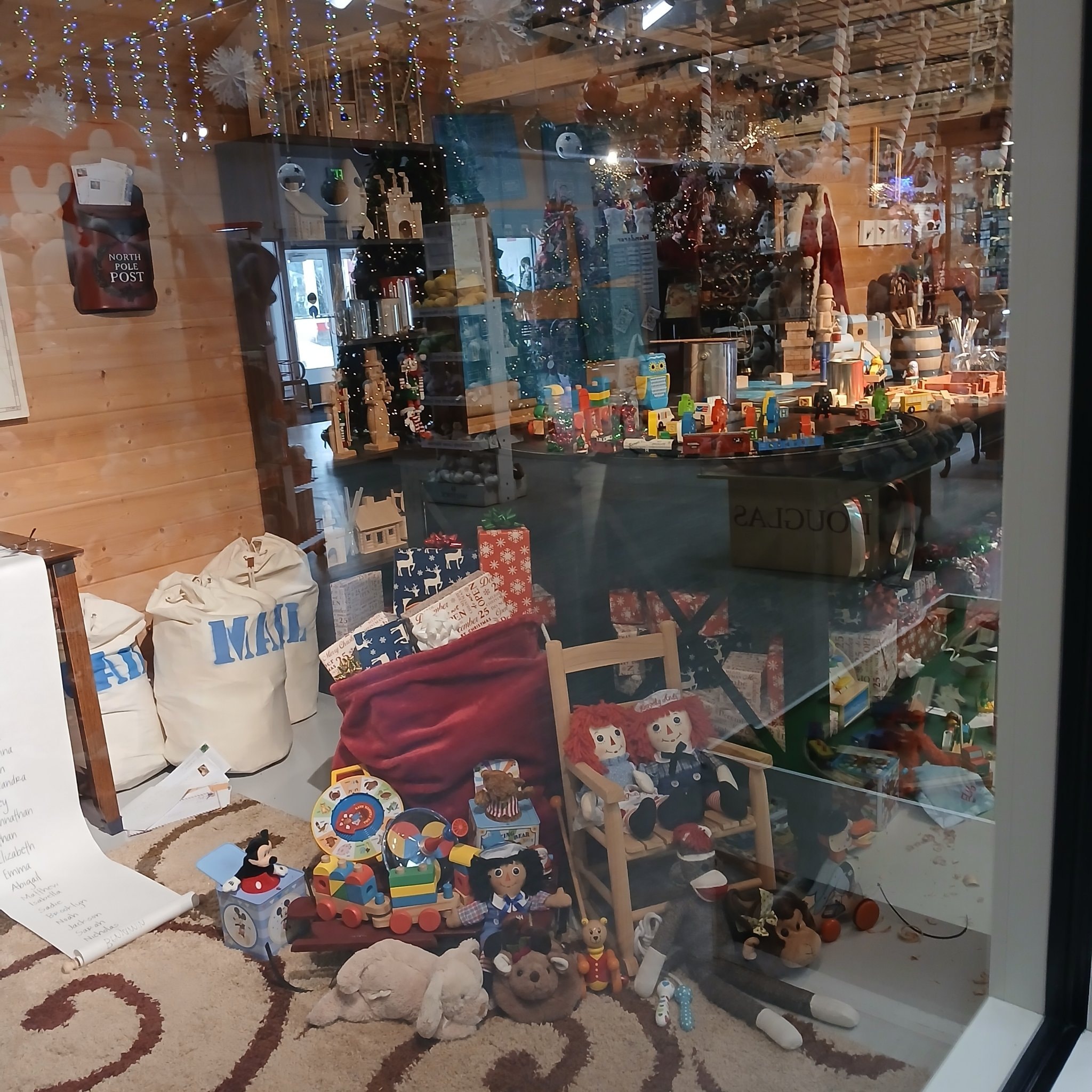 Santa's workshop toy display at North Pole, Alaska